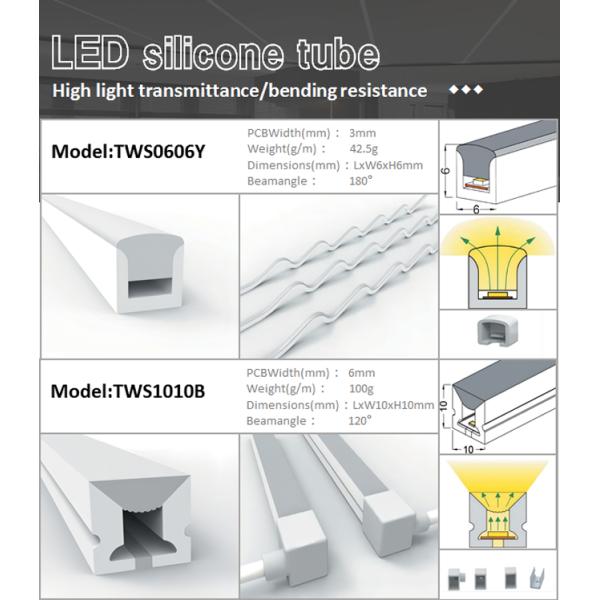 Гибкая трубка 12×12mm силикона СИД для неонового ODM OEM светов СИД