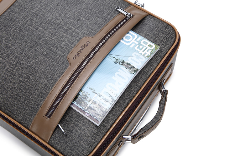 Luxury Modern Leather Luggage Bag Trolley Water Resistant Luggage With Spinner Caster