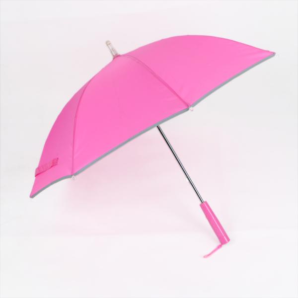 19 Inch Pink Childrens Folding Umbrella , Manual Open Personalized Kids Umbrella