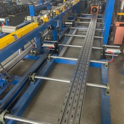 GCr15 Roller 50Hz Solar Strut Channel Roll Forming Machine PLC Controlled