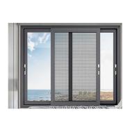 2.2mm espesor de pared aluminio ventanas correderas alta durabilidad y marco de aluminio