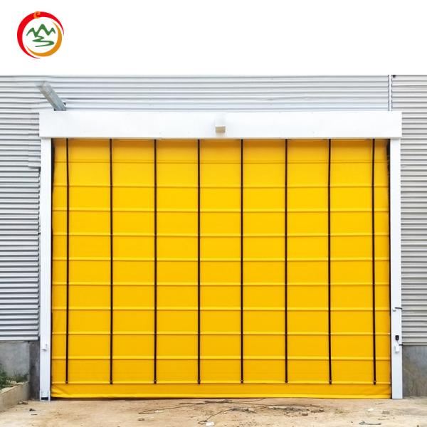 Customized PVC Rolling Shutter Electric Gate Industrial Design Fast Stacking Door Intelligent Induction Automatic Opening Style