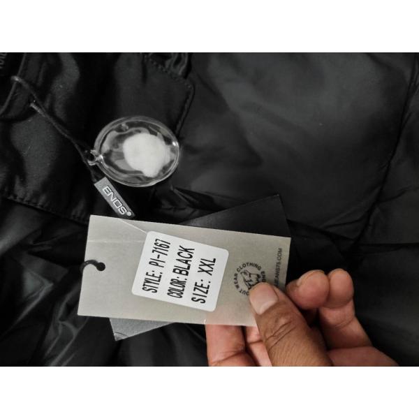 Men's Fur Linning Longline Coats And Jackets Clothing Color Blocked Heavy Parka Jacket