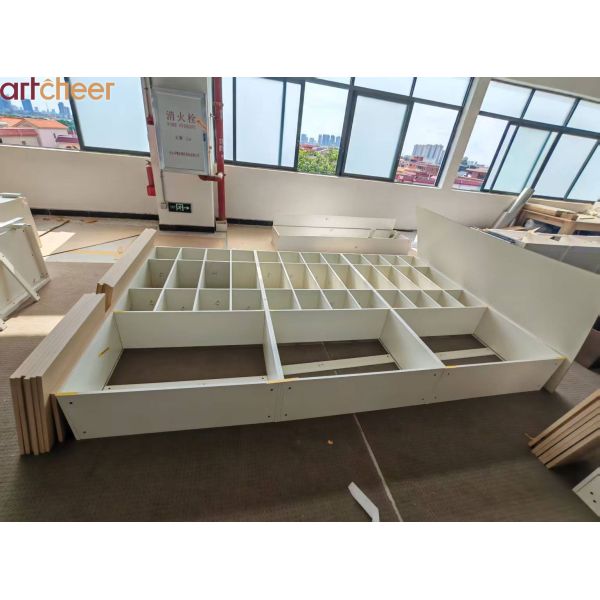 Modern Stylish Living Room Furniture Display Cabinet with Eco-Friendly Material and Adjustable Shelves