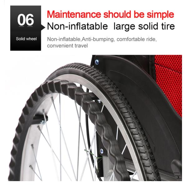 Lightweight Travel Drive Medical Wheelchairs With Bedpan / Dining Table