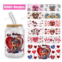 Embalagem de Design Personalizado 16oz Libbey Cup Wrap Transfer Printing Dia dos Namorados