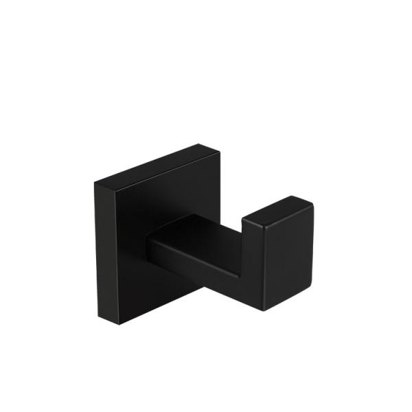 Wall Mounted Bathroom Towel Rack Black Bath Accessories Sets Custom Logo