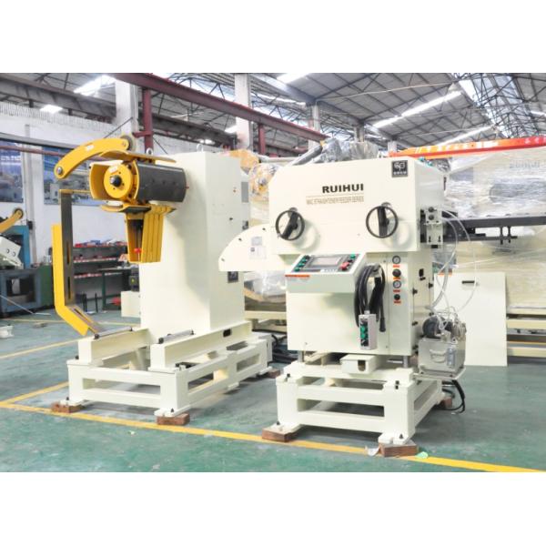 Hydraulic Press 25 Ton Sheet Metal Coil Feeder Decoiler Straightener With Loading Trolley Unit