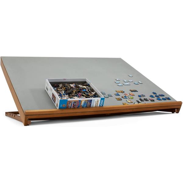 1000 Piece Jigsaw Puzzle Compatible Custom Wooden Puzzle Board with Adjustable Height