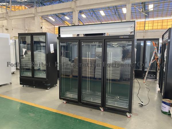 Frozen Food Freezer Display Case Vertical Commercial Glass Door Fridge Freezer