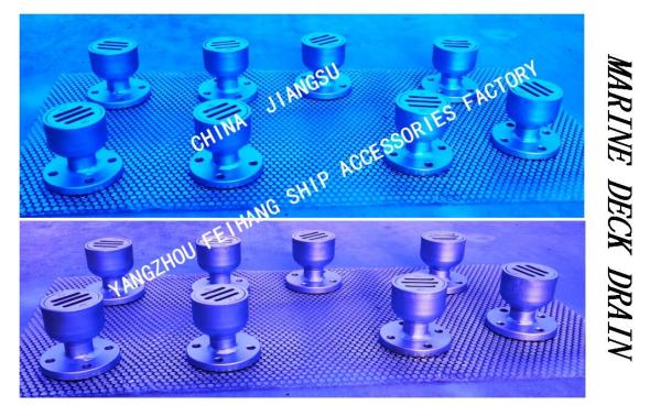 YBS TYPE MARINE ROUND FLOOR DRAIN, ROUND DECK FLOOR DRAIN WITH FLANGE, ROUND DECK DRAIN WITH FLANGE