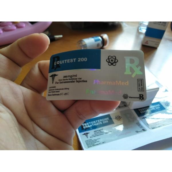 Ярлыки пробирки Экитест 10Мл голографические стеклянные с слоением ПП лоснистым