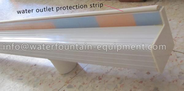 Plastic Waterfall Blade Water Fountain Equipment Various Sizes Outdoor Decoration