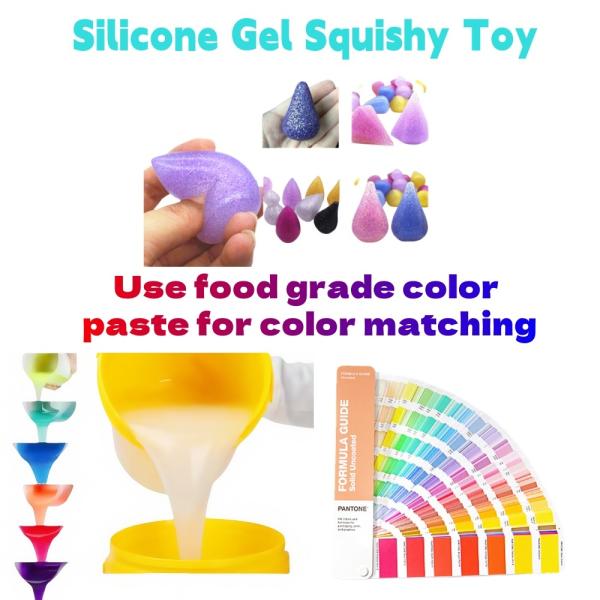 Environmentally Friendly Material Silicone Squeeze Toy Slow Rebound Non-toxic Custom Food Grade Platinum Curing Silicone Gel