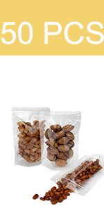 Ziplock And Heat Sealable Bags - Stand Up Food Storage Pouches - Safe Waterproof Packaging Barrier