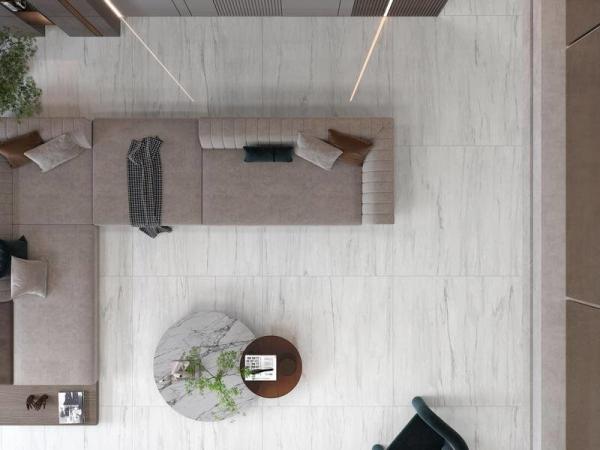 1200x1200mm White Polished Glazed Porcelain Tile 0.05% WA