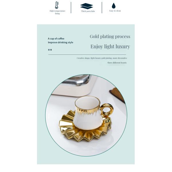 Elegant Coffee Tea Wallpaper Design Ceramic Western Dinner Set for Sustainable Living