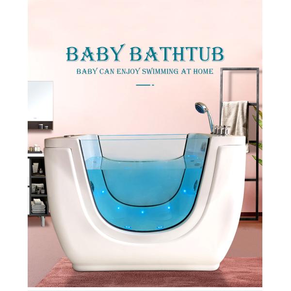 Acrylic Led Bubble Baby Spa Bathtub Massage Function Whirlpool