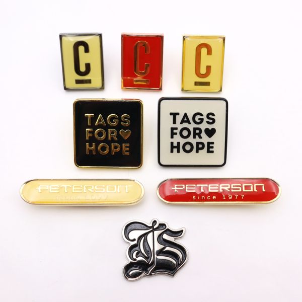 Slim Enamel Name Plates Oval Custom Logo Tags For Handbags And Bag