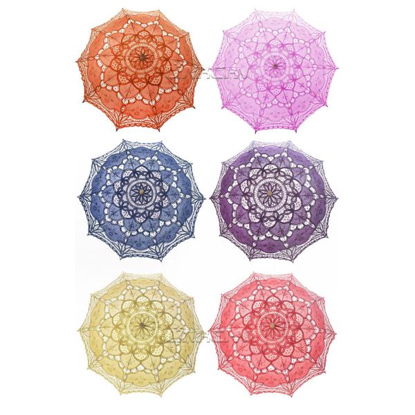 Professional personalised lace umbrella for women for promotional wedding party supplies