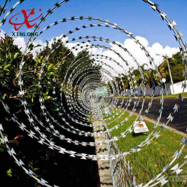 CBT BTO Razor Barbed Wire For Airport And Railway With Single Or Cross Coil