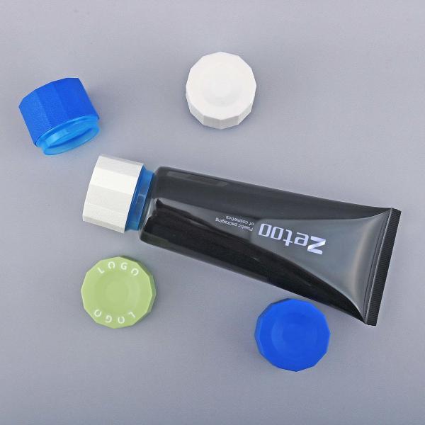 70ml - 180ml Skincare Tube Packaging Black Empty Lotion Tubes With Leather Texture Screw Caps