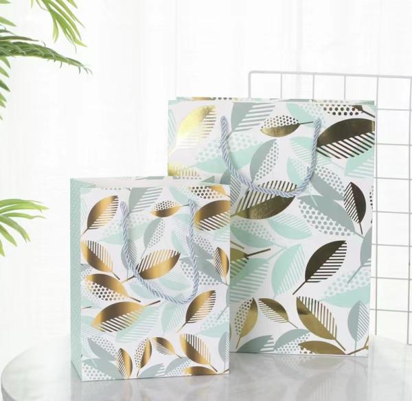 Customized Recyclable Kraft Floral Shopping Bag Commercial Paper Bag