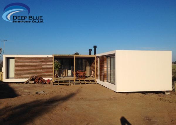Casas pré-fabricadas de luxo com estrutura de aço, design de casas modernas no Uruguai China