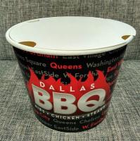 Os recipientes de alimento descartáveis de 85 onças personalizaram Fried Chicken Bucket de papel