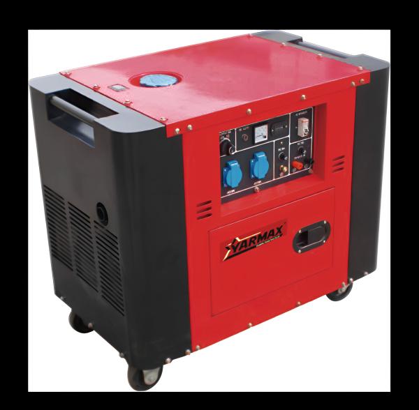 230V 11.3A DC 12V 8.3A 3kW 2.5kW Silent Type Diesel Generator YM3700T