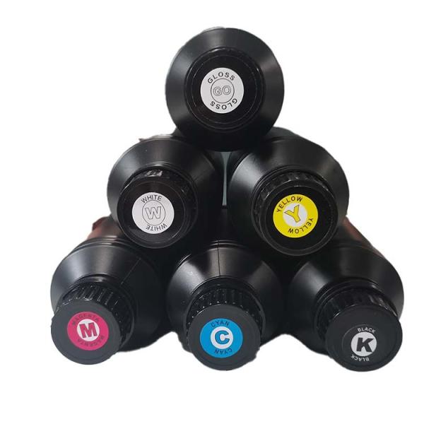 MSDS Certified Printer Ink For UV Printer C/M/Y/K/W/V Colors FOR UV Printer