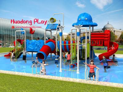 Fashionable Water Park Playground Equipment Stainless Screws Anti - Static For Kids