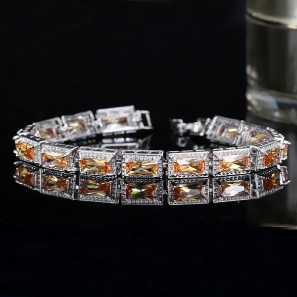 Women's Zircon rhinestone Bracelet high quality classic geometric nail design can open fashion accessories
