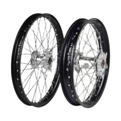 Red Hub and Rim Colors for WM 2.15-18 Complete Motorcycle Dirt Bike Wheels