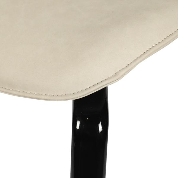 High End Modern Leather Dining Room Chair Gold Plated Stainless Steel Luxury Dining Chair