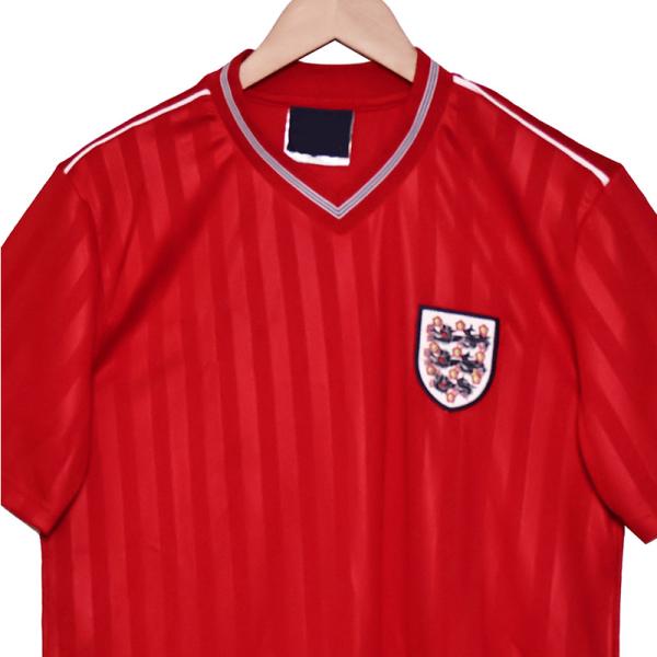 Angleterre 1986 Coupe du monde Retro Football Maillot à l'extérieur Réplique de haute qualité