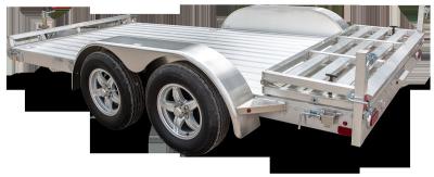 5 X 3 Tandem Axle Aluminum Trailer , Solid Axle Aluminum Box Trailer