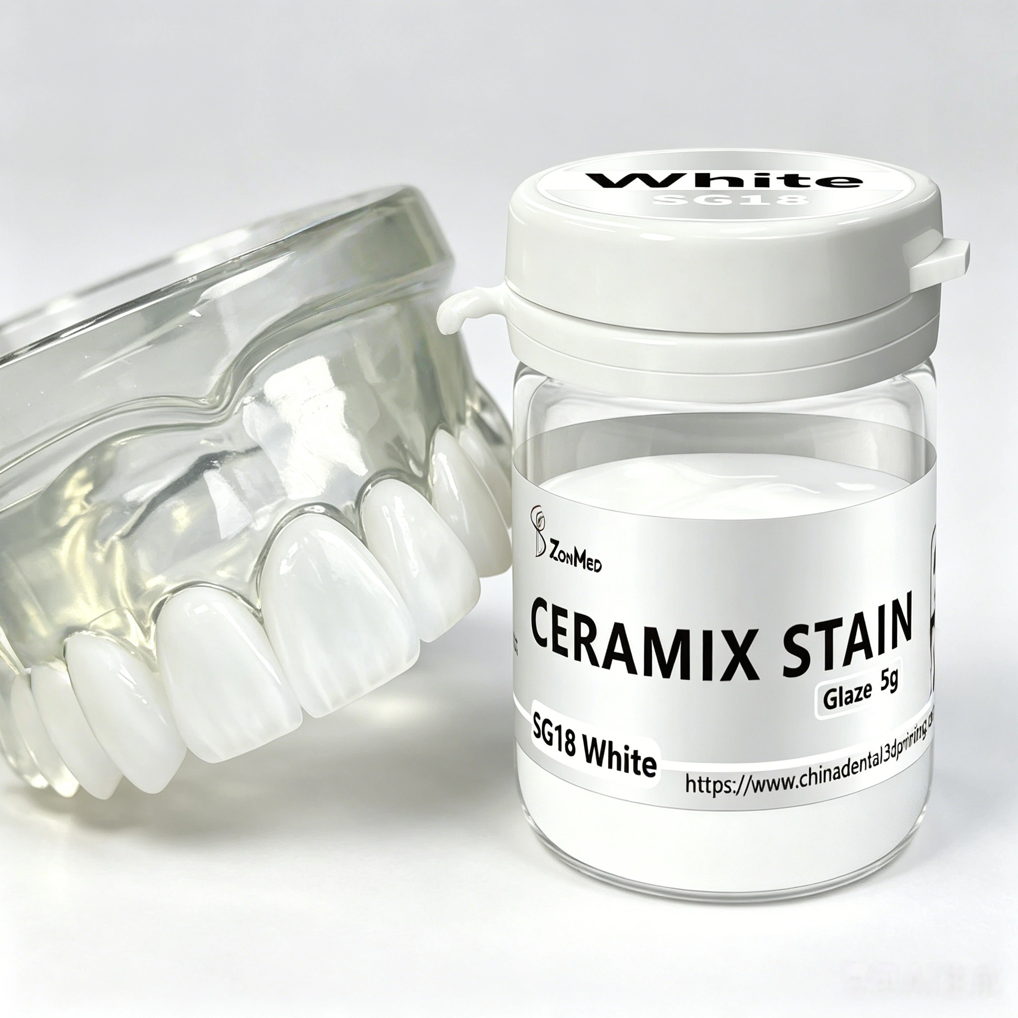 Compatible With Various Dental Ceramics Ceramic Stain Dental Ceramic Glaze Without Phosphor Ideal For Durable Long Lasting Surface Finish