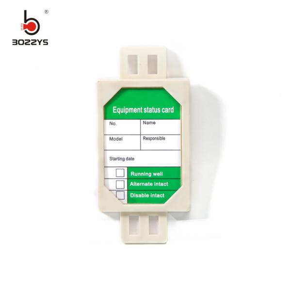 High Strength Plastic Scaffolding Tag , Electrical Panel Lock Out Tag Out