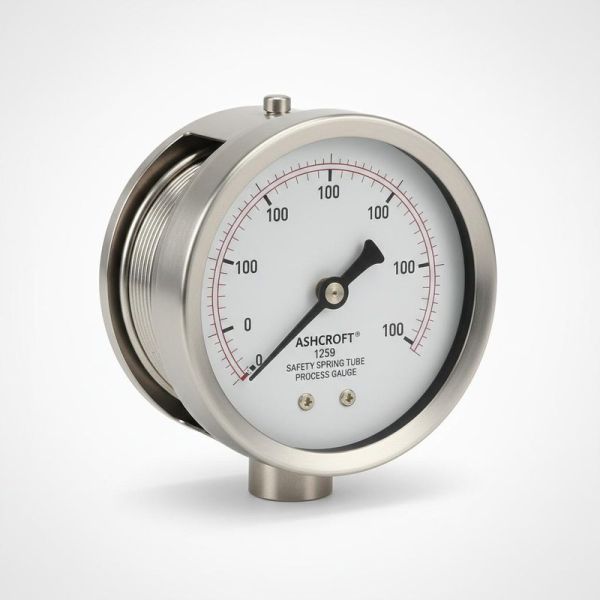 Stainless Steel 4.5ASME Pressure Gauge 1259 Safety Spring Tube Pressure Tester