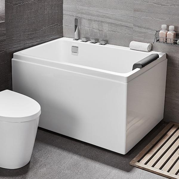 Length 1.3m Freestanding Air Massage Bathtubs Skirted Body Soaking