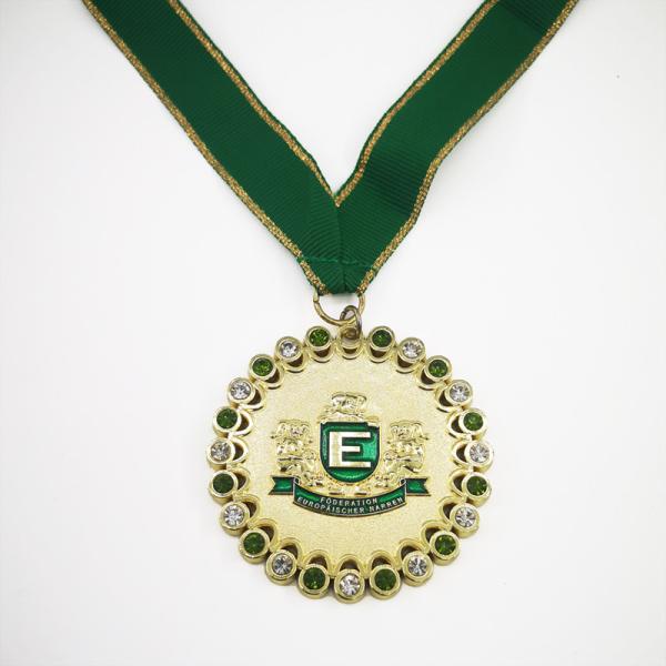 3D Soft Enamel Carnival Medal Back With Stickers Different Plating Options