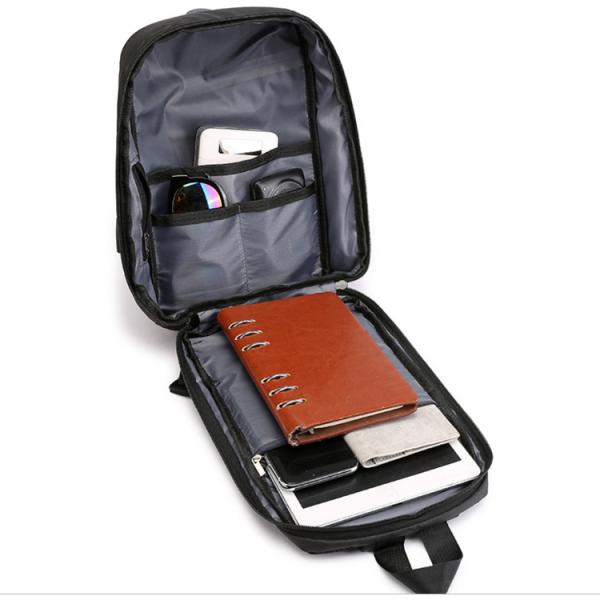 PU Mens Sling Crossbody Bag Waterproof Sling Pack  With USB Cable BSCI