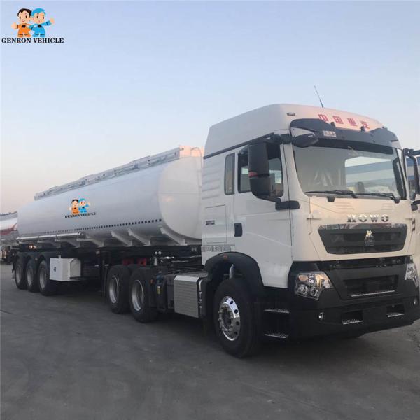3 Axles 32000 Liters Liquid Tanker Trailer Carbon Steel Diesel Fuel Semi Tractor Trailers