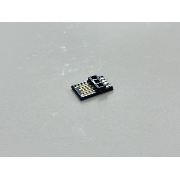 High-Precision USB 2.0 AM Connector Wire-Solder Type with Wide Solder Cup, Black Gold-Plated Terminal Connector