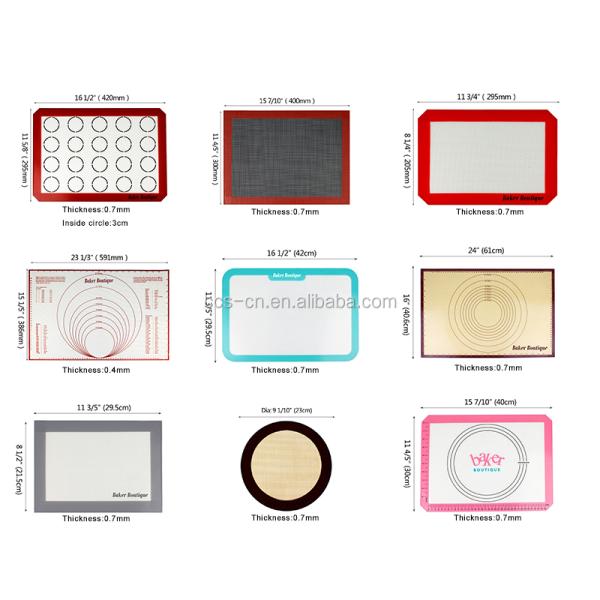 Commercia модная пищевая здоровая кухонная посуда аксессуары для выпечки антипригарный нестандартный размер многоразовый силикон Ba
