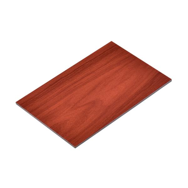 Impact Resistant Wooden Aluminum Composite Panel Easy Processing Material