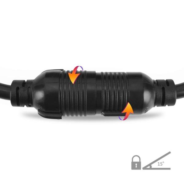 3/10/25/50FT Generator Extension Cord | L6-30P/L6-30R Twist Lock SJTW Heavy Duty Cable