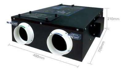 Unidade da recuperação de energia da entalpia 206 CFM do equipamento do tratamento do ar