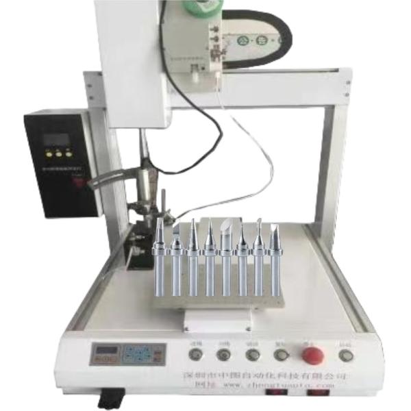 PLC Controlled Single Head Single Station Tin Soldering Robot for 0.8 Solder Wire Diameter in Fully Automatic Operation
